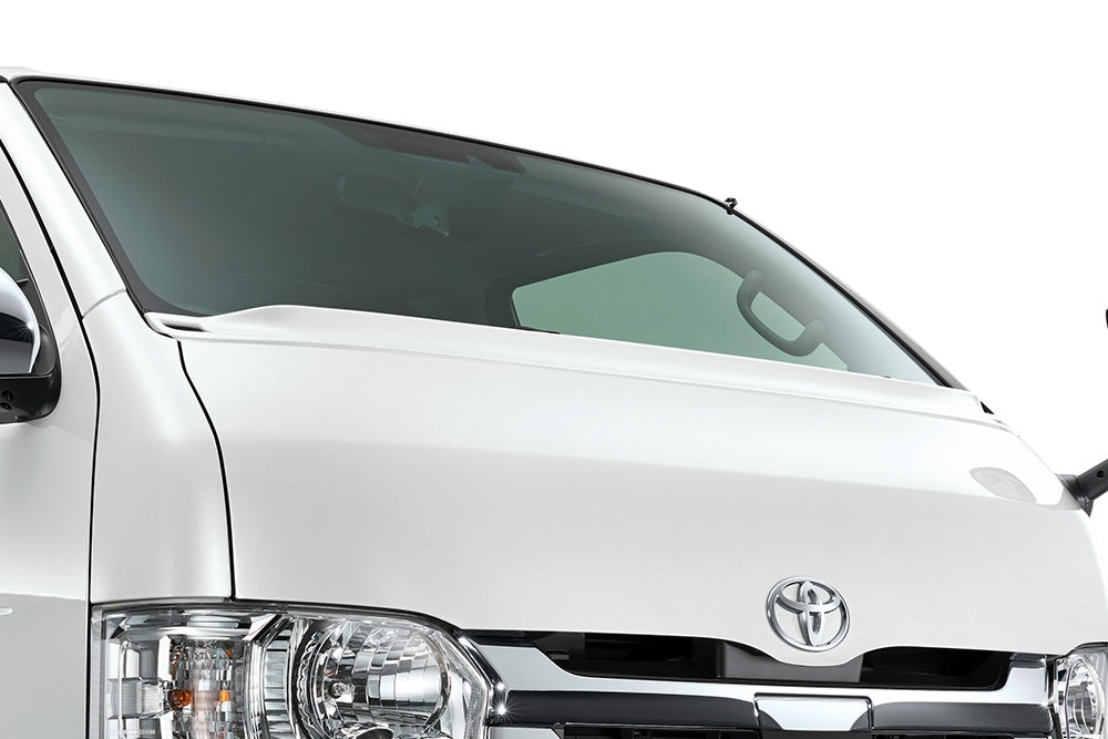 TRD  FRONT HOOD EXTENSION BLACK MICA (209)  For HIACE REGIUS ACE 2##  MS347-26001-C1 - Black Hawk Japan