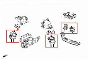 ZEROFIGHTER ENGINE MISSION MOUNT 4-PIECE SET For  S2000 AP1 AP2 ZEROF-01060