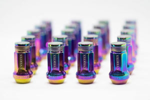 CAR MAKE T&E [AURORA KNURLING] VERTEX CHROMORY RACING NUT M12 X P1.5 20 PIECES N SET FOR  CARMAKETE-02128