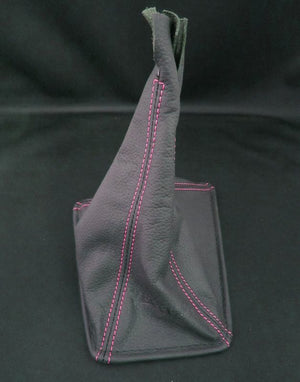 CAR MAKE T&E VERTEX LEATHER SHIFT BOOTS NISSAN RED RED THREAD S13 SILVIA 180SX FOR  CARMAKETE-00568