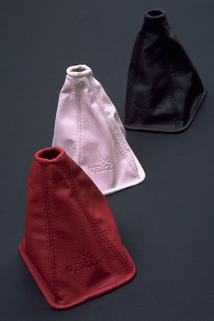 CAR MAKE T&E VERTEX LEATHER SHIFT BOOTS SUBARU WHITE RED THREAD ZC6 BRZ FOR  CARMAKETE-00195