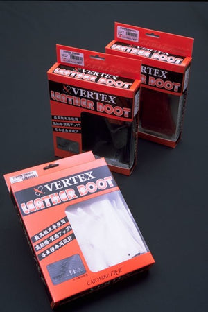 CAR MAKE T&E VERTEX LEATHER HAND BRAKE BOOTS TOYOTA SERIES WHITE PINK THREAD JZA70 SUPRA FOR  CARMAKETE-00921