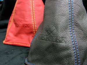 CAR MAKE T&E VERTEX LEATHER HAND BRAKE BOOTS TOYOTA SERIES RED SHIRAITO JZX90 SERIES MARK 2 CHASER CRESTA FOR  CARMAKETE-00831