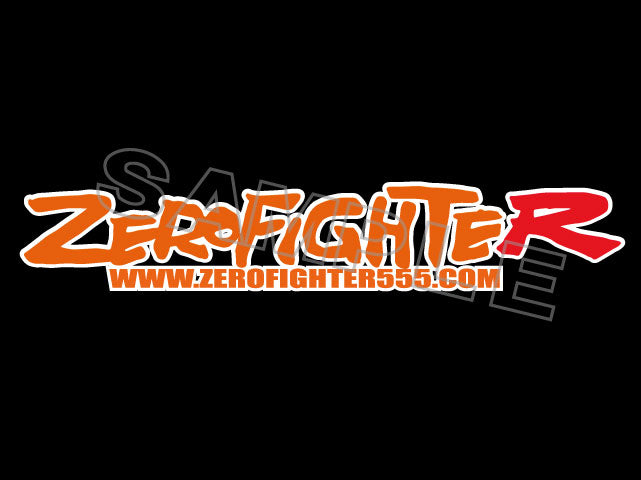 ZEROFIGHTER LOGO STICKER W300 ZEROF-00020