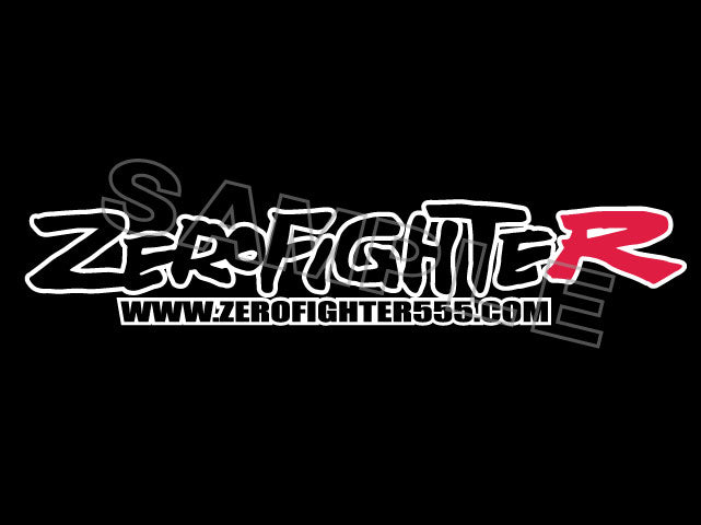 ZEROFIGHTER LOGO STICKER W600 ZEROF-00023
