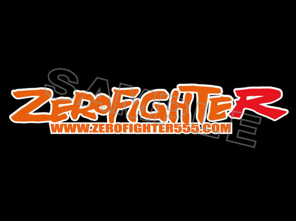 値下げ ゼロファイター ZERO FIGHTER ロゴ 武者 ワッペン ベスト ZEROFIGHTER LOGO STICKER W900 ZEROF-00026 - Black Hawk Japan