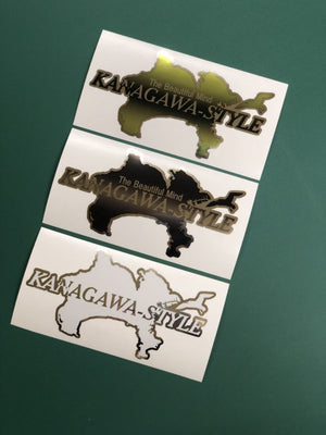 CAR MAKE T&E [NEW COLOR] KANAGAWA-STYLE STICKER CHROME WHITE BLACK YELLOW CHROME BLACK FOR  CARMAKETE-02856