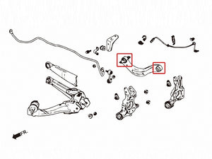 ZEROFIGHTER CLEAR UPPER ARM REINFORCED BUSH For HONDA CIVIC FD2 ZEROF-01033