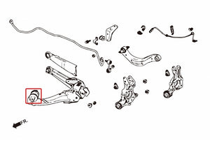 ZEROFIGHTER CLEAR TRAILING ARM REINFORCED BUSH For CIVIC FD2 ZEROF-00166