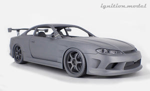 CAR MAKE T&E VERTEX EDGE S15 SILVIA DARK SILVER (1:18 SCALE) IG2003 FOR  CARMAKETE-00168