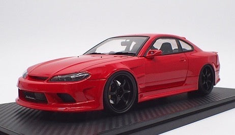 CAR MAKE T&E VERTEX EDGE S15 SILVIA RED (1:18 SCALE) IG2002 FOR  CARMAKETE-00169