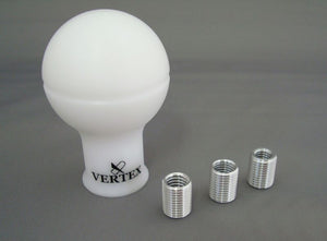 CAR MAKE T&E VERTEX SHIFT KNOB MONOCHROME V2 (NEW VERTEX SHIFT KNOB MONOCHROME) BLACK WHITE LOGO REVERSE TRIGGER VEHICLE (86 BRZ, 80 SUPRA, ETC.) prmver-s15 FOR  CARMAKETE-00152