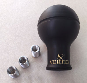 CAR MAKE T&E VERTEX SHIFT KNOB MONOCHROME V2 (NEW VERTEX SHIFT KNOB MONOCHROME) BLACK WHITE LOGO REVERSE TRIGGER VEHICLE (86 BRZ, 80 SUPRA, ETC.) prmver-s15 FOR  CARMAKETE-00152