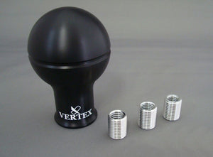 CAR MAKE T&E VERTEX SHIFT KNOB MONOCHROME V2 (NEW VERTEX SHIFT KNOB MONOCHROME) WHITE TITANIUM SILVER LOGO NON-REVERSE TRIGGER VEHICLE prmver-s15 FOR  CARMAKETE-00167