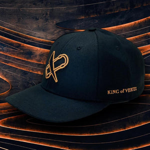 CAR MAKE T&E KING OF VERTEX HAT GOLD & BLACK REIMPORTED FROM AMERICA! LIMITED EDITION BLACK LOGO FOR  CARMAKETE-00138