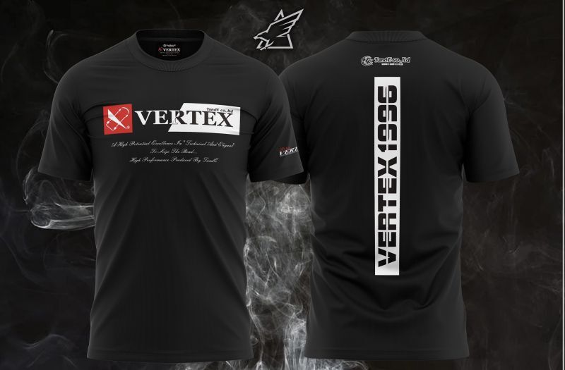 CAR MAKE T&E VERTEX ORIGINAL DRY MESH TEE [VERTEX1996] (VERTEX DRY MESH T-SHIRT QUICK-DRYING TYPE) 3XL (WIDTH: 58.4CM LENGTH: 78.7CM) 2021-01 FOR  CARMAKETE-00116