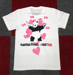 CAR MAKE T&E BRANDALISED X VERTEX PANDA GUNS TEE (PANDA GUN: BANKSY GRAFFITI ART) S (WIDTH: 40.6CM LENGTH: 64.8CM) BANKSY-04 FOR  CARMAKETE-00127