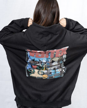 CAR MAKE T&E VERTEX BIG SILHOUETTE GRAFFITI HOODIE M VER-BSGH2023 FOR  CARMAKETE-00055