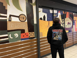 CAR MAKE T&E VERTEX BIG SILHOUETTE GRAFFITI HOODIE M VER-BSGH2023 FOR  CARMAKETE-00055