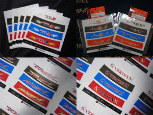 CAR MAKE T&E VISOR STICKER SET HALF CLEAR VERRTEX RIDGE FOR  CARMAKETE-03008
