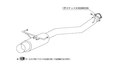 KAKIMOTO RACING EXHAUST HYPER FULLMEGA N1+Rev FOR SUBARU LEGACY B4 GF BE5  B31324