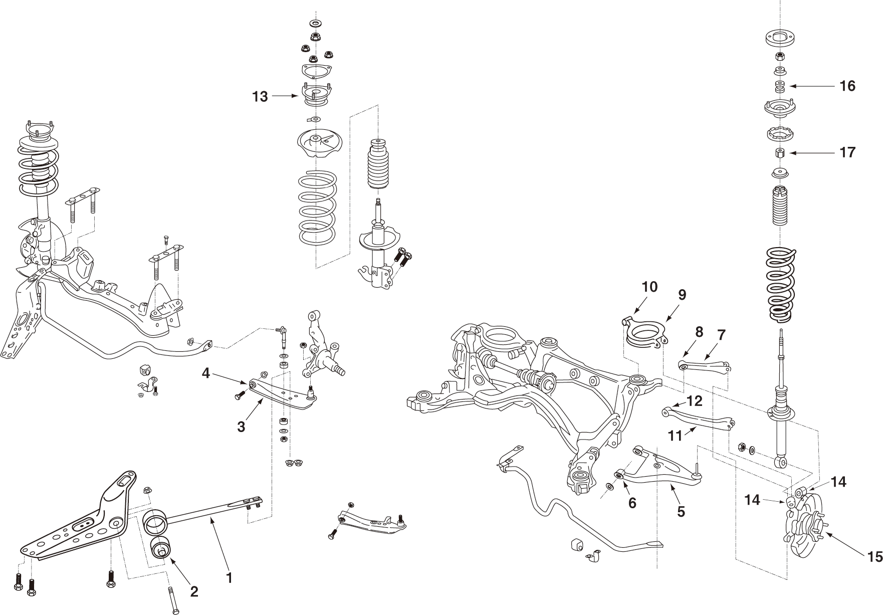 NISMO Rear A Arm Set  For Laurel C33, Cefiro A31  55550-RS580