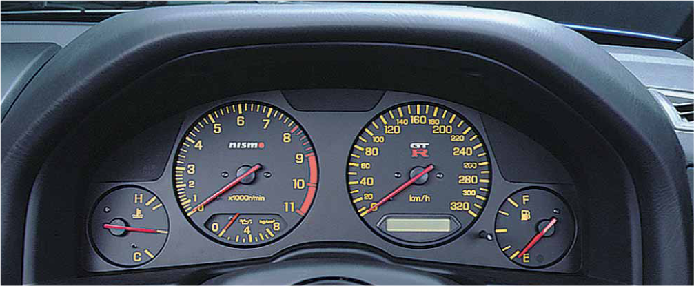 NISMO COMBINATION METER 300KMH BLACK LIMITED QUANTITY FOR NISSAN SKYLINE GT-R BNR34 24810-RSR46