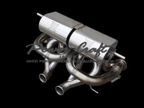 POWER CRAFT HYBRID EXHAUST MUFFLER SYSTEM SQUARE TAIL BLACK TAIL WITH RACING STRAIGHT CATALYZER FOR LAMBORGHINI AVENTADOR 740S P-LA1000101-SE-BKT