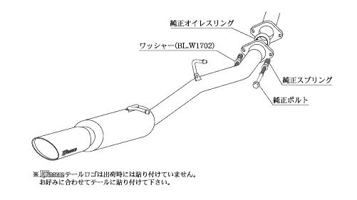 KAKIMOTO RACING EXHAUST KRNOBLE ELLISSE FOR TOYOTA ALPHARD AERO BUMPER GGH20W GGH25W  T523110A