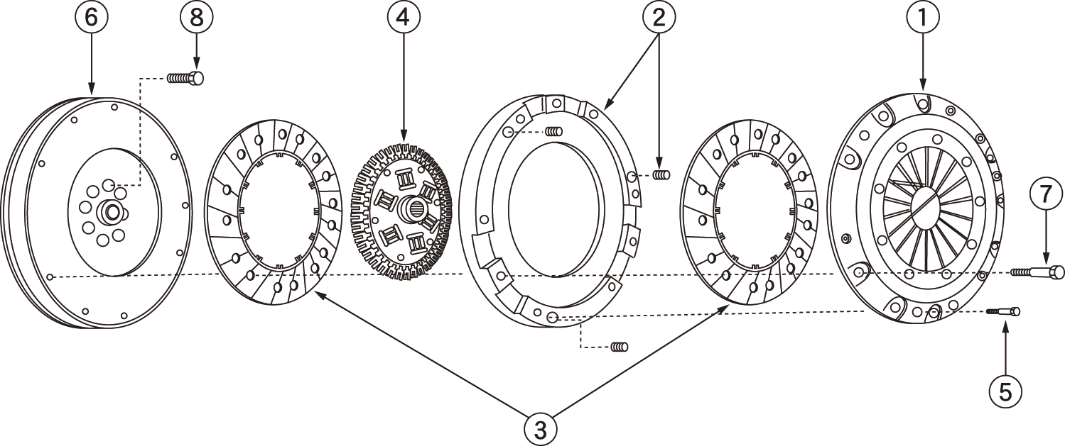 NISMO Center Plate Set For SUPER COPPER MIX CLUTCH  For MULITPLE FITTING  30125-RSC01