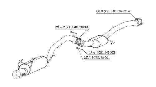 KAKIMOTO RACING EXHAUST KAKIMOTO.R FOR TOYOTA CELICA ST205  TS322