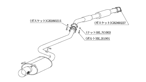 KAKIMOTO RACING EXHAUST KAKIMOTO.R FOR TOYOTA SPRINTER TRUENO AE101  TS328