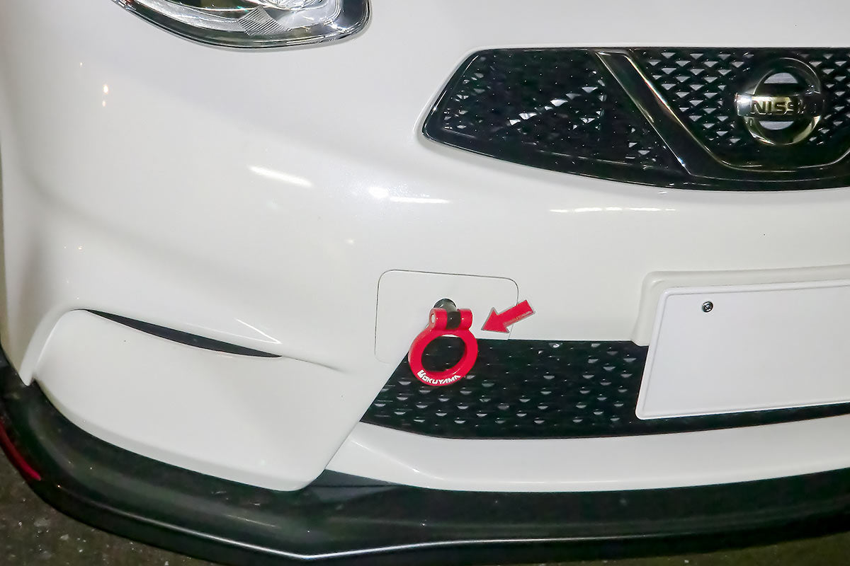 OKUYAMA TOWING HOOK FRONT YELLOW For MARCH NISMO S K13 REVISED 301-010-1
