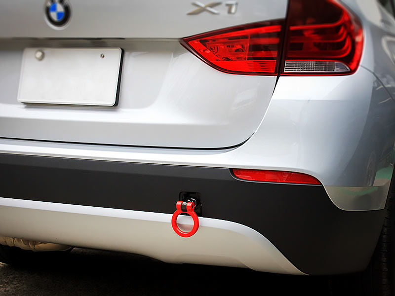 OKUYAMA FLIP-UP TOWING HOOK REAR RED For BMW X1 VL18 301-071-0