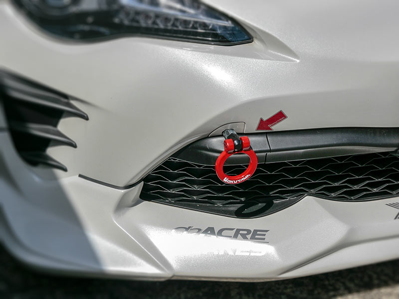 OKUYAMA TOWING HOOK Fr Rr RED For 86 BRZ IMPREZA ZN6 ZC6 GRB GRF GH8 301-080-0