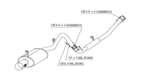 KAKIMOTO RACING EXHAUST KAKIMOTO.R FOR TOYOTA COROLLA LEVIN AE86  TS332