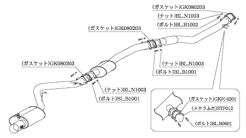 KAKIMOTO RACING EXHAUST KAKIMOTO.R FOR TOYOTA MARK II JZX100   TS348