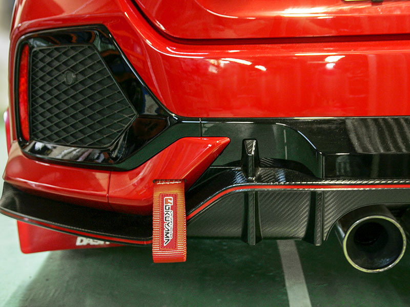 OKUYAMA TOWING BELT REAR For HONDA CIVIC TYPE R FK8 303-245-0