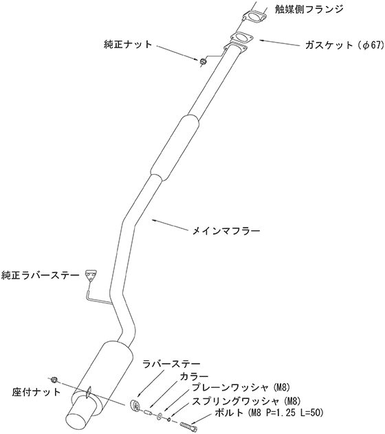 HKS Hi-Power SPEC-R EXHAUST For MITSUBISHI LANCER EVOLUTION CT9A IX IX MR  4G63 MIVEC TURBO  31025-AM003
