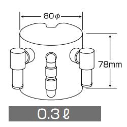 CUSCO Oil Catch Tank  For Universal Fitting 00B 009 SB - Black Hawk Japan