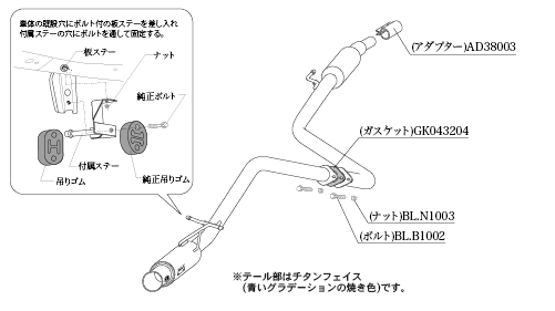 KAKIMOTO RACING EXHAUST GT BOX 06 S FOR SUZUKI WAGON R STINGRAY MH55S  S44344