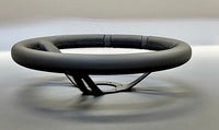 MOMO FORTUNE DRIFTING 330 85 BLACK LEATHER BLACK SPOKE BLACK STITCH STEERING WHEEL MOMO-00001