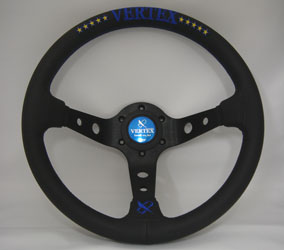 CAR MAKE T&E VERTEX STEERING WHEEL "10STARS BLUE" 90MMDEEP 35Φ (LIMITED) FOR  CARMAKETE-02094