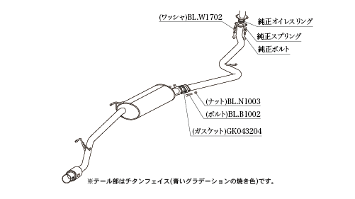 KAKIMOTO RACING EXHAUST GT BOX 06 S FOR HONDA N-BO10 JF4  H443123