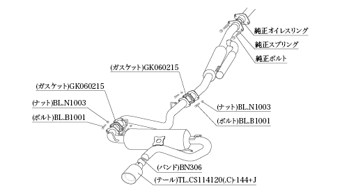 KAKIMOTO RACING EXHAUST CLASS KR FOR TOYOTA 86 GR ZN6  T713158C