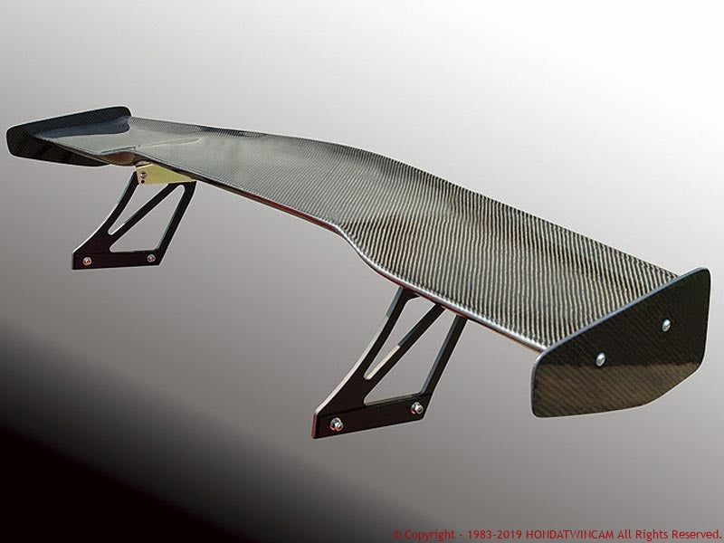 FEEL'S HONDA TWINCAM 3D CARBON GT WING TWILL WEAVE CARBON 1530 270-300 FOR HONDA CIVIC FD2 TypeR Feels-00260