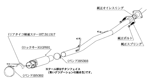 KAKIMOTO RACING EXHAUST GT1.0Z RACING FOR SUBARU IMPREZA GDB E F G   B11317