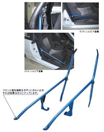 CUSCO Pillar Side Reinforcement Bar  For HONDA Civic EG6 EG9 2WD 1600 315 495 A