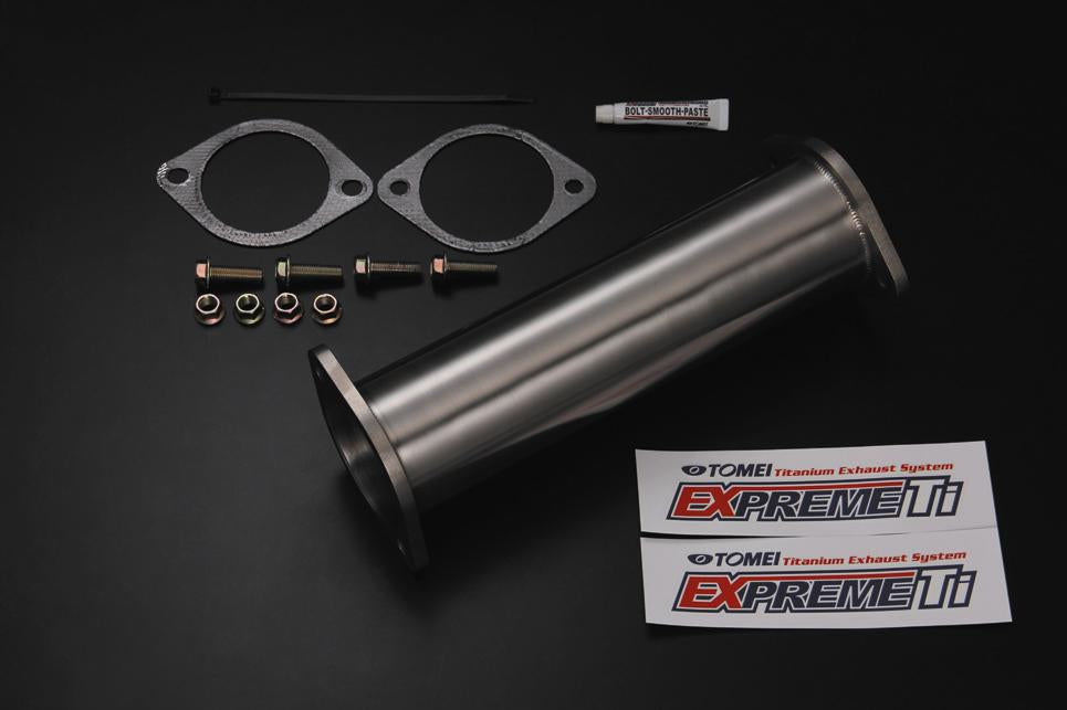 TOMEI EXPREME Ti TITANIUM CAT STRAIGHT PIPE NISSAN Type-A  For Multiple Fitting RB26 RB25 RB20 SR VG 431103 - Black Hawk Japan