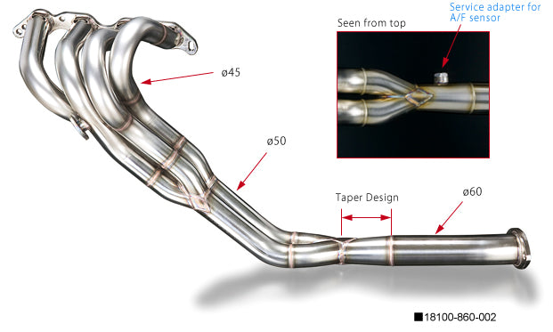 TODA RACING Exhaust Manifold 4-2-1 SUS  For LEVIN TRUENO 4AG 18100-860-002